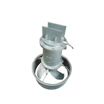 China 5KW 7 .5HP sewage agitator mixer   material on cast iron motor with SS 304 ring and impeller good quality for sale