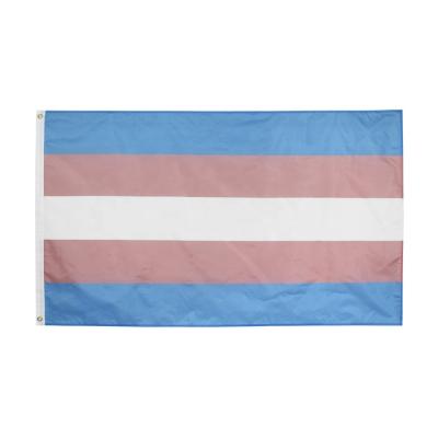 China Trans Pride 3x5ft Fly Free Flag Transexual Rights Flags LGBT Transgender Rainbow Banner for sale