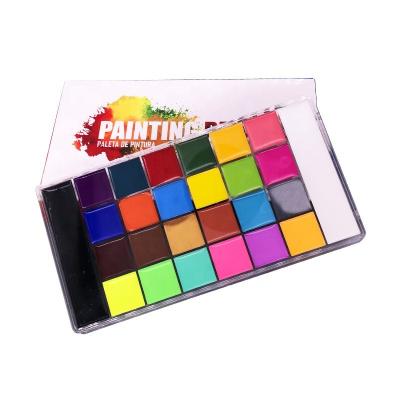 China Face Body Paint Kit, Professional Makeup, Hypoallergenic Face Painting Kits for Kids 26 Color Painting Oil Palette Brushes for sale