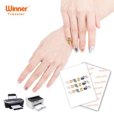 China Temporary Tattoo On Skin Winner Transfer Pack 100 Sheets No Nail Erase Transfer Paper For Nails And Pet Nails for sale