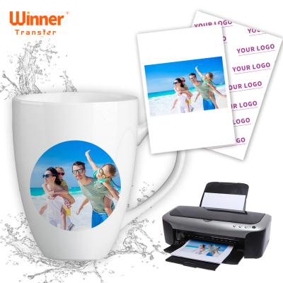 China Ceramic Winner Transfer Low Price Inkjet Decal Stickers Transfer Inkjet Clear For Mug A4 A3 for sale