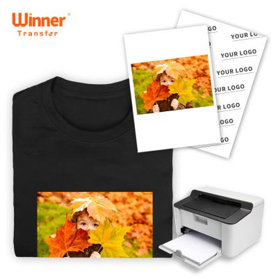 China T-shirts free sample custom logo a3 a4 laser heat transfer printing paper for dark t-shirt for sale