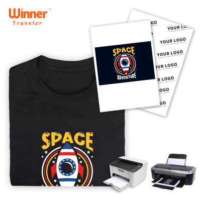 China T-shirts factory direct laser 1 dark or light laser 1 opaque laser or inkjet heat transfer paper a4 for t-shirts for sale