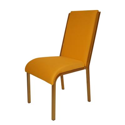 China Modern Manufacturer Metal Fabric Stacking Hotel Dining Banquet Chair Wholesale for sale