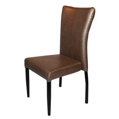 China Modern Back Table Dining Chairs Wholesale American Styles Upholstered Modern Fabric Hotel Furniture Iron Metal + Pu/Velvet, Metal for sale