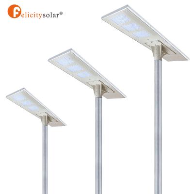 China Outdoor ROAD Lighting Waterproof Remote Control Integrated Solar Lights All In One Solar Street Light for sale