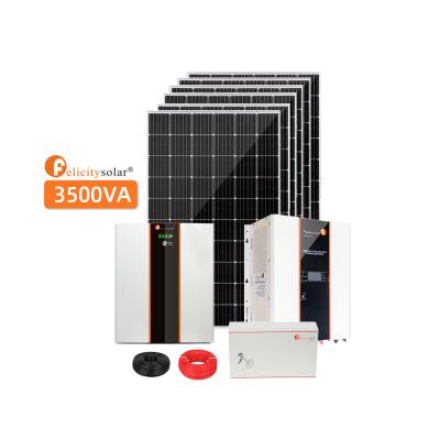 China Home Complete System Solar Powered Home 12KW Off Grid Solar Power Panel Hybrid System for sale