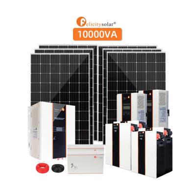 China 110V 220V Complete Kits 5000w Solar Generator 6000w Hybrid Solar System 10kw 30kw for sale