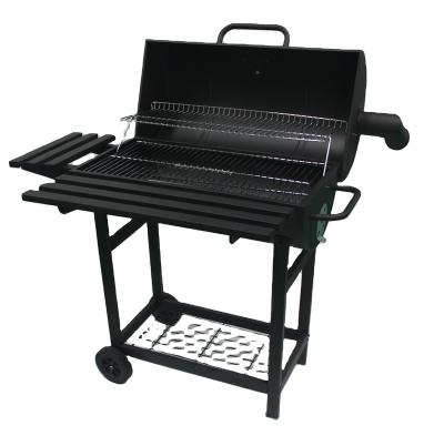 China Easily Assembled Debei Barrel Charcoal BBQ Grill Cart Smoker Grills for sale