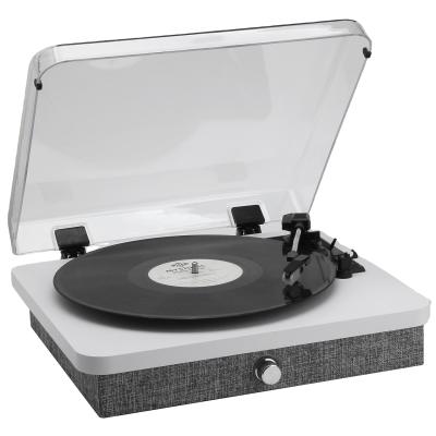 China High quality vinyl turntable blue 3 speed SD tooth/USB coding turntable with external speakers for sale