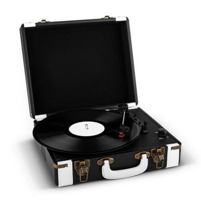 China Portable Three Speed ​​Turntable Handle RCA Case Produced Large T317 Record Player for sale