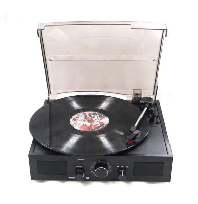 China AM FM Radio Audio Turntable Technical Full Automatic Black T205 Record Player for sale