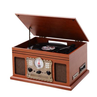 China Music Play China Factory Sale Game Music MDF And PVC Material Turntable Record Player for sale