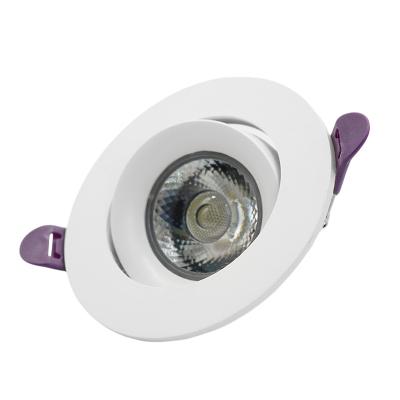 China Modern Aluminum Round 3w Ceiling Cob Ceiling Spotlight Fixed Warm White Mini Led Downlight for sale