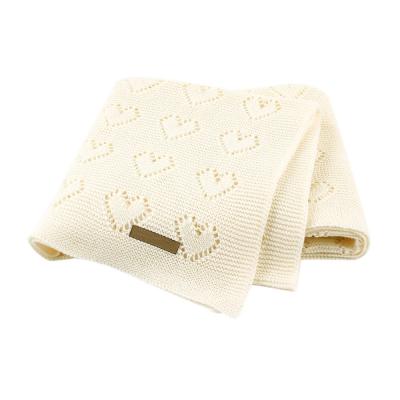 China New Arrival PORTABLE Hot Sales Comfortable Soft Knitted Baby Blanket 100% Cotton for sale