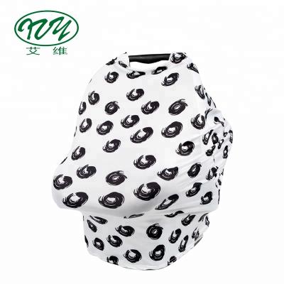 China Breathable Multifunctional Baby Car Seat Cover Canopy And Nursing Blanket for sale