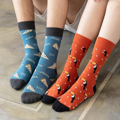 China Skin Contact Designer Couple Socks Slouch Cotton Novelty Sports High Quality Comfortable Long Socks for sale