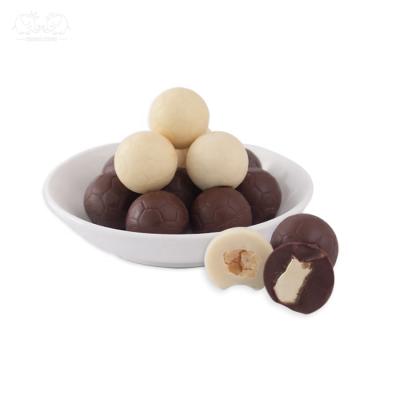 China Sugar Free Vegan Milk Chocolate Ball Shape With Cream BH35 Black White zu verkaufen