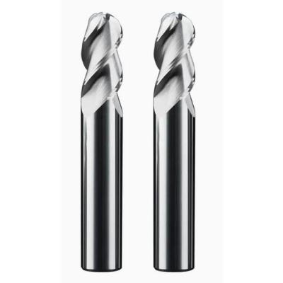 China Carbide Ball Nose End Mill 3 Flute Polished for sale