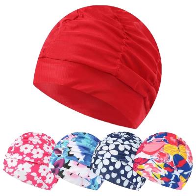 China Comfortable Professional Cheap Adult Nylon Waterproof Swimming Cap for sale