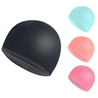 China Comfortable Professional Adult Milk Silk Waterproof Swimming Cap for sale