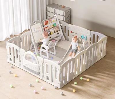 China Contemporary Foldable Plastic Portable Playard Indoor and Outdoor Playpen for Infants and Babies Toddlers for sale