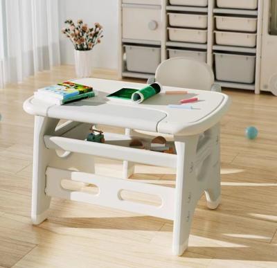 China 2022 New Design Modern Wholesale Plastic Children's Study Table And Chairs For Indoor Outdoor Activity for sale