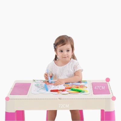 China Manufacture wholesale price modern professional plastic children table chair toy table plastic for kids for sale