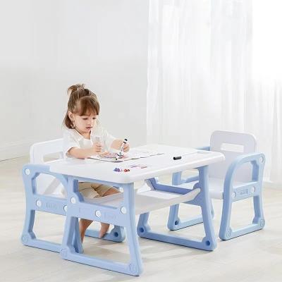 China Wholesale Modern Hot Selling Plastic Kindergarten Study Desk Children Desk Set for sale