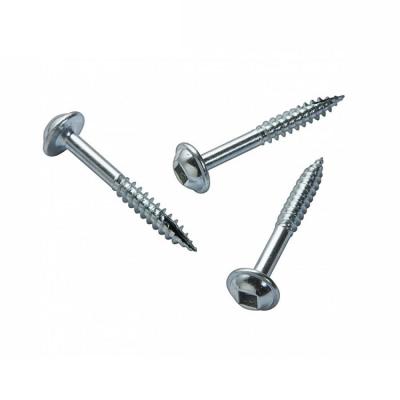 China Yellow Galvanized Steel Wooden Pan Head Self Tapping Stainless Steel Screws Pan Custom High Quality Chipboard for sale