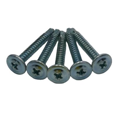 China Factory direct sales steel cross spline head round drilling screws stainless steel tapping screw for sale