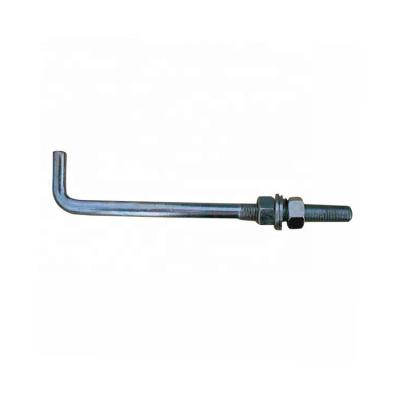 China Hot Dip Galvanized J Type Steel Metal OEM Steel Anchors Foundation Concrete Anchor Bolts for sale