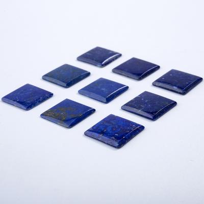 China Color play or fire wholesale multiple natural lapis lazuli cushion cabochon for inlay ring earring jewelry for sale