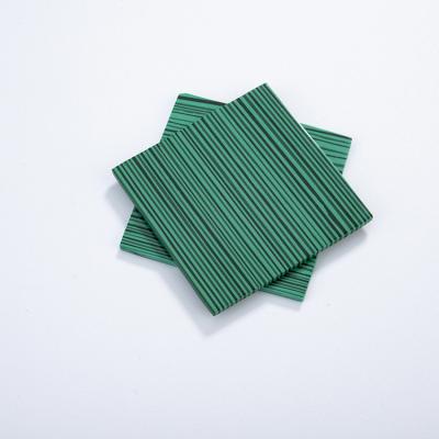 China No Synthetic Malachite Stone Slice 40mm Green Flat Back Square Malachite for sale