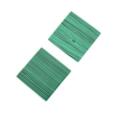 China China Wholesale Fire Color Set Or Square Shape Natural Flat Back Sliced ​​Green Malachite Jewelry for sale