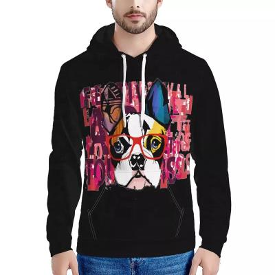 China New 2021 Dogfighting Pattern Men's Sweatshirts Anti-Shrink Sweatshirts Men Casual Oversized French Animal Hoodie for sale