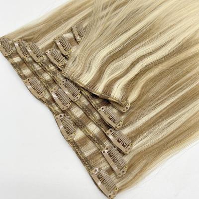 China Wholesale Silky Straight Mink Wave Hair Double Wave Hair Extension Private Label Hair Clip Extension Avaible OEM&ODM for sale