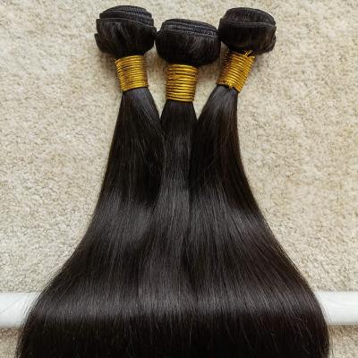 China Virgin Straight Cheap Unprocessed Raw Cuticle Aligned Double Drawn Brazilian Hair Bundles , Bone Straight Hair Bundle for sale