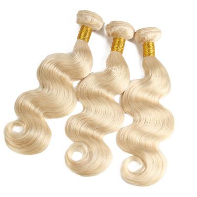 China Hot Selling Body Wave No Bulk Brazilian Hair Body Wave Shedding Hair Bundles Hair 613 Blonde for sale