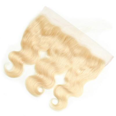 China Straight 613 13X4 Pre Plucked Full Closure Blonde Burmese Swiss Lace Frontal Vendors for sale