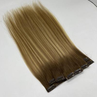 China PU Curly Multifunctional Wholesale Seamless Skin Private Label Loop Weft Clip In Hair Extension for sale