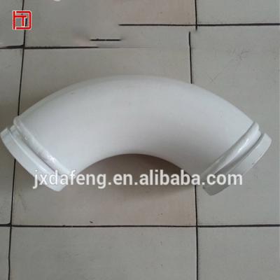 China Carbon steel concrete pump parts concrete casted putzmeister elbow for sale