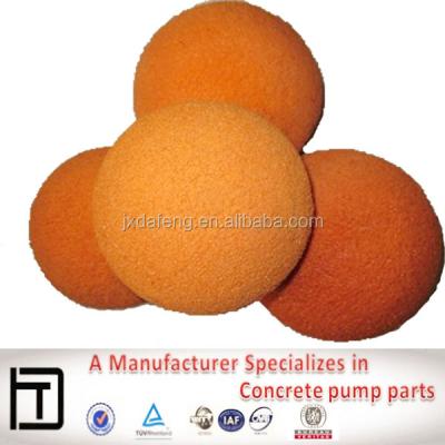 China DN125 Rubber Sponge Ball For Concrete Pump Pipe DN125(5.5inch) for sale