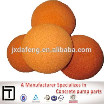 China Spongia Sponge Cleaning Ball For Concrete Pump Tube for sale