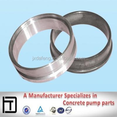 China Welded Concrete Pipe Putzmeister Concrete Pump Pipe Forging End Fitting Flange for sale