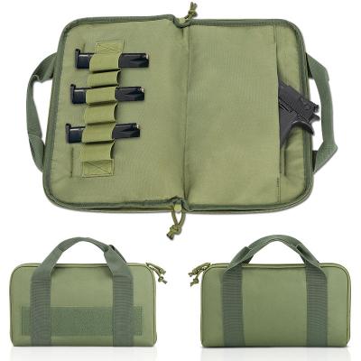 China Firearm Carry Shooting Handgun Pouch Gun Carry Storing Transporting Pistol Case Padded Military Range Tactical Bag for sale