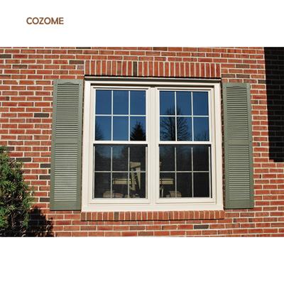 China Sliding American Style Aluminum Vertical Down Hung Window Frame With Screen Glass Sliding Mesh for sale