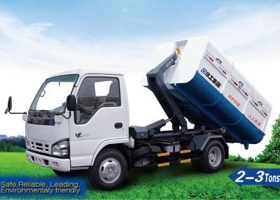 China Hygiene-LKW, LKW XZJS041ZXX Hooklift, abnehmbarer Müllwagen des Behälters 2tons und speichern Müllwagen aus zu verkaufen