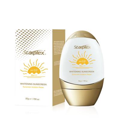 China Sunscreen Starplex Wholesale Private Label SPF 50 Organic Waterproof Facial Whitening Sunscreen for sale