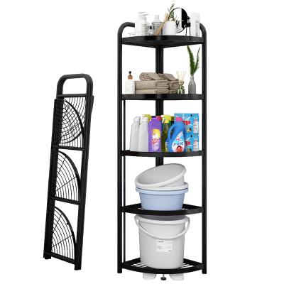 China High Quality Hot Selling Modern Bathroom Folding Shelves Racks Bathroom Corner Shelf Storage Racks Racks Show Racks for sale